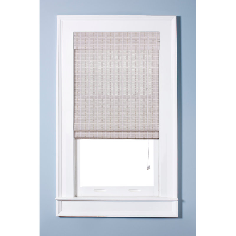 Oriental SemiSheer White Washed Roman Shade & Reviews Birch Lane
